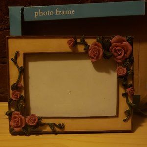 Ceramic Rose Photo Frame